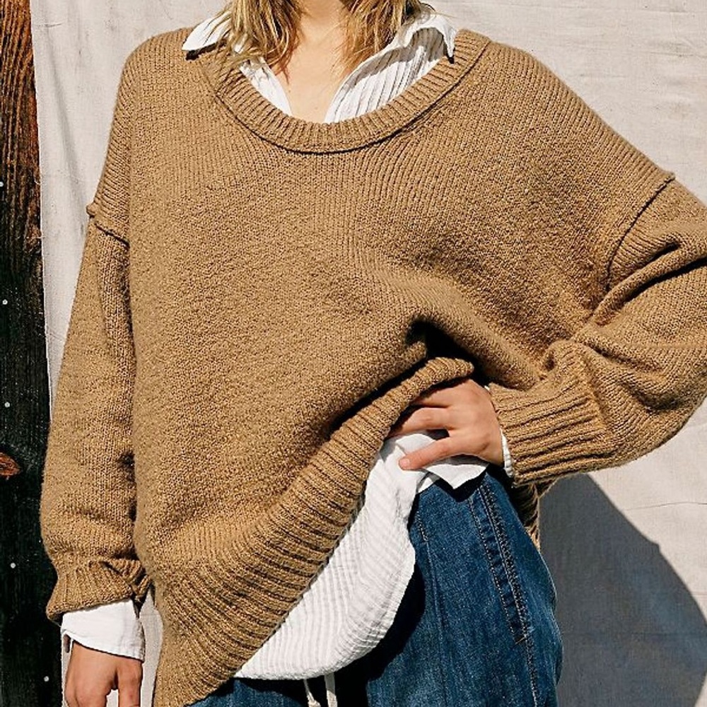 NWOT Free People Brookside Tunic Sweater